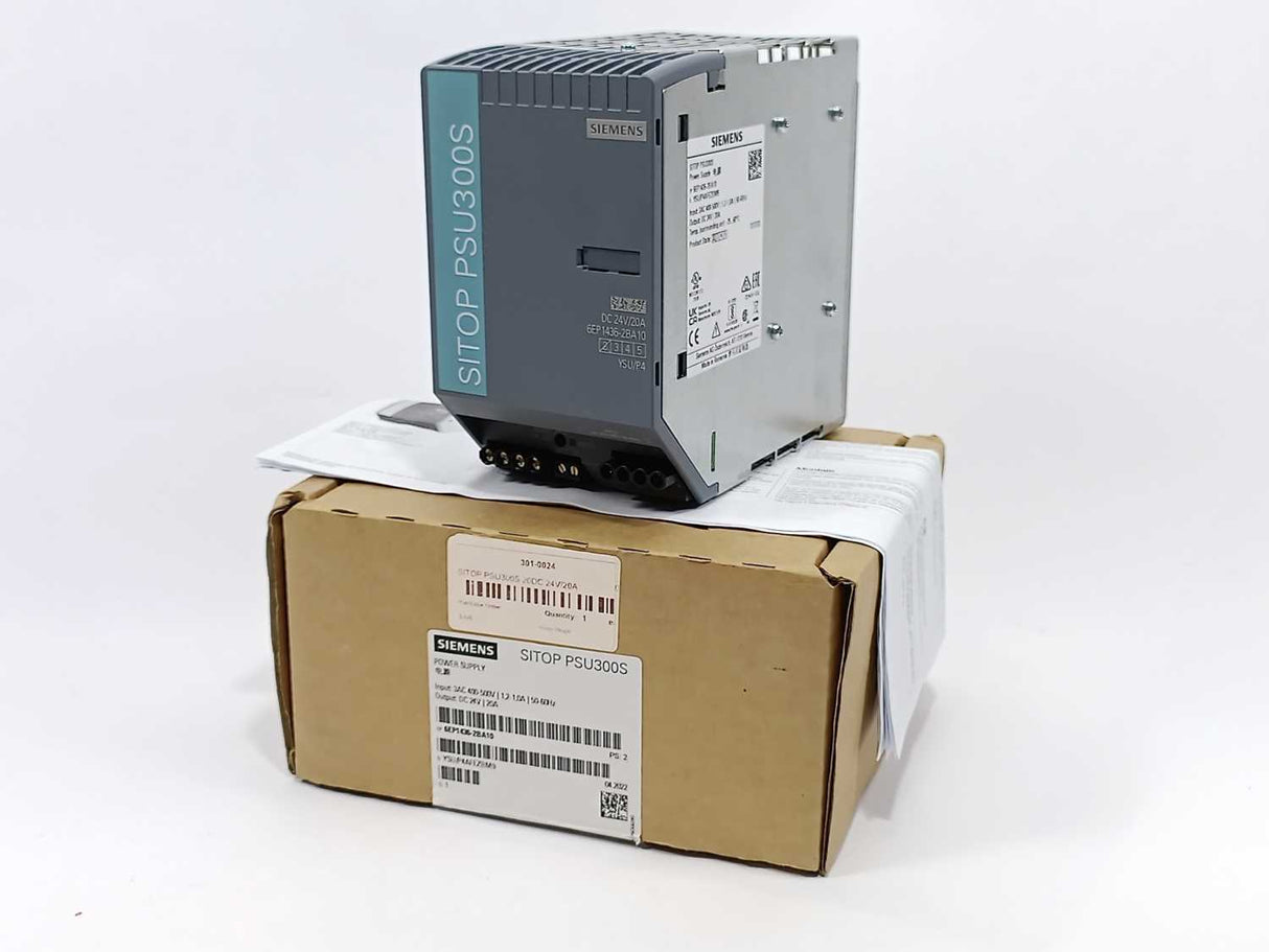 Siemens 6EP1436-2BA10 SITOP PSU300S 24V 20A Power Supply