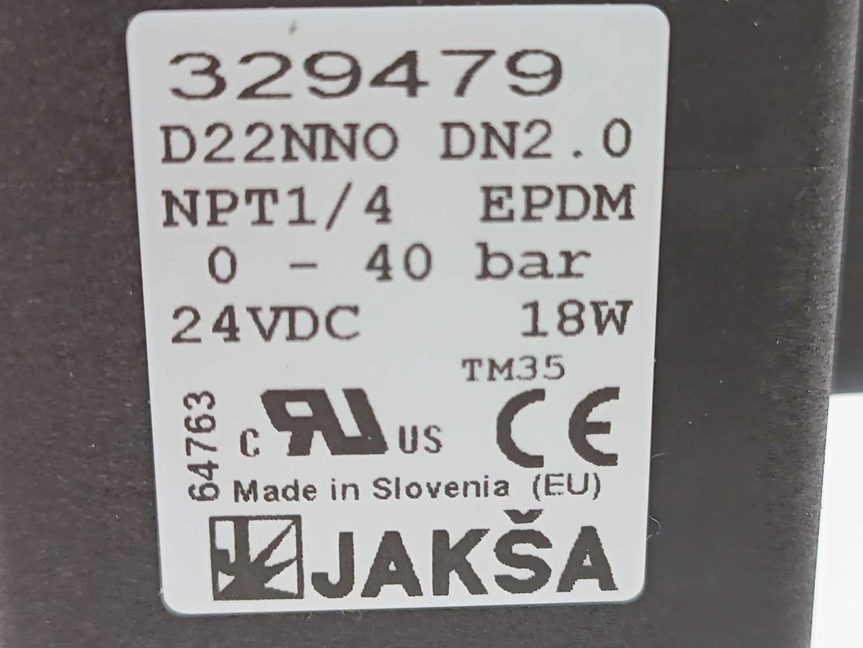 JAKSA D22NNO DN2.0 SOLENOID VALVE 329479