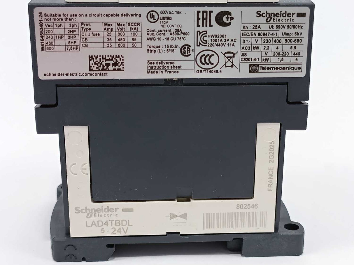 Schneider Electric LC1D09BL Contactor