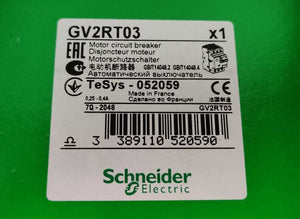 Schneider Electric GV2RT03 TeSys - 052059 0,25-0,4A