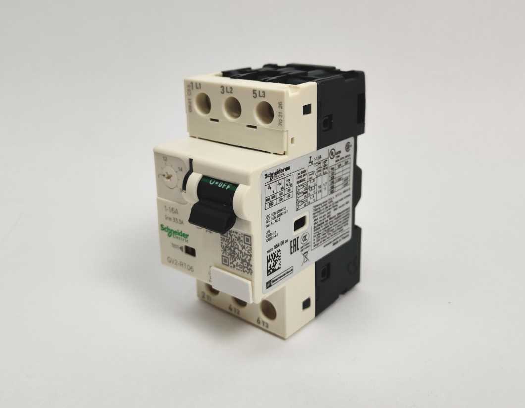 Schneider Electric GV2RT06 TeSys 052062 Motor circuit breaker