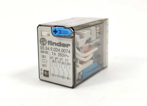 Finder 55.34.9.024.0074 10x 24V DC Relays