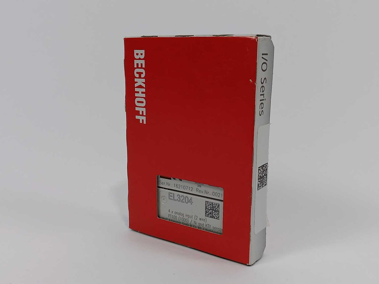 Beckhoff EL3204 EtherCAT Terminal, 4-channel analog input, temperature, RTD