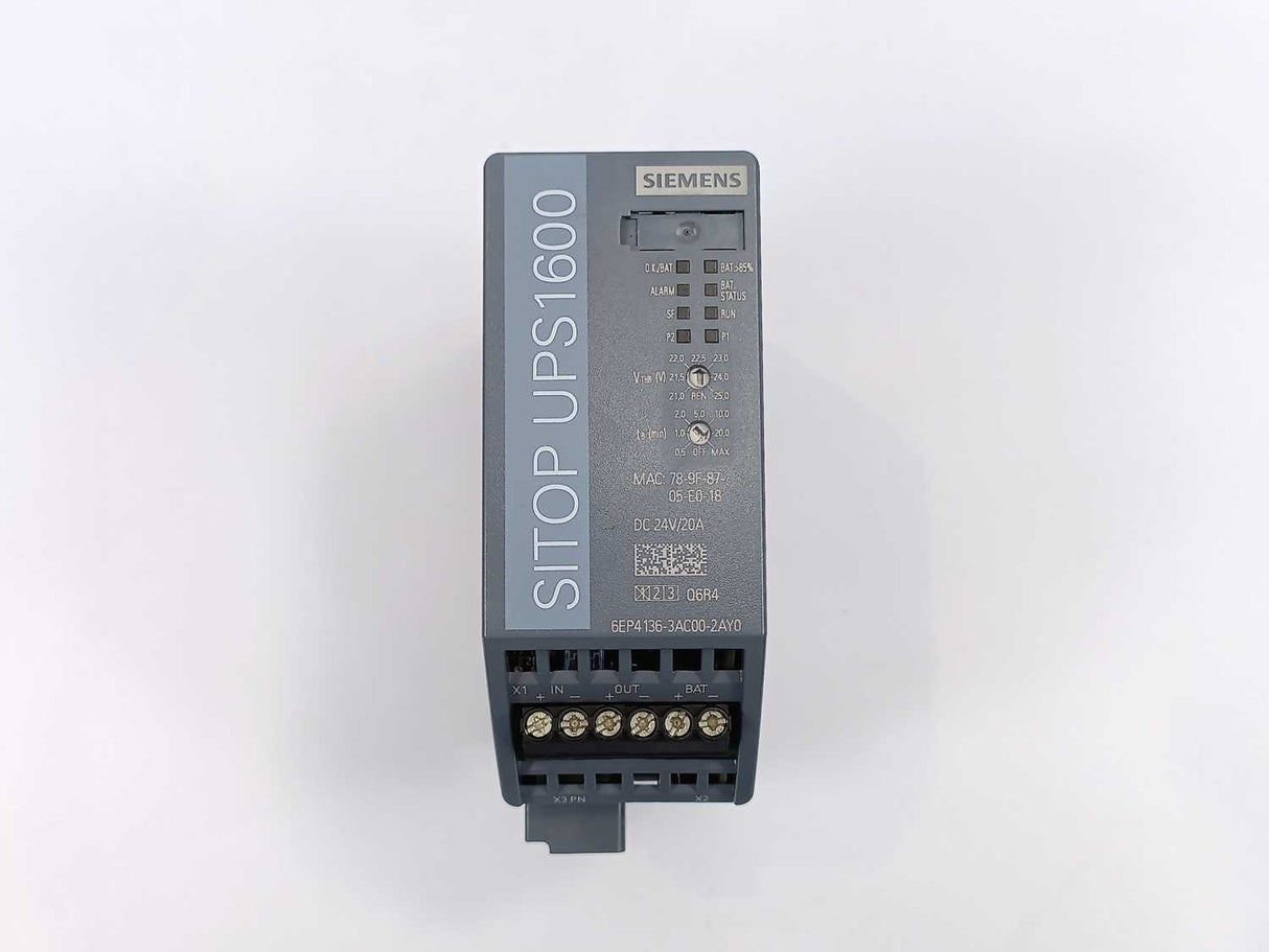 Siemens 6EP4136-3AC00-2AY0 SITOP UPS1600 EX 20 A Ethernet PROFINET