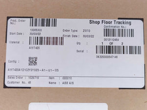 ABB 3KXA005011U0000 AWT420 Universal 4-wire, Dual-Input Transmitter