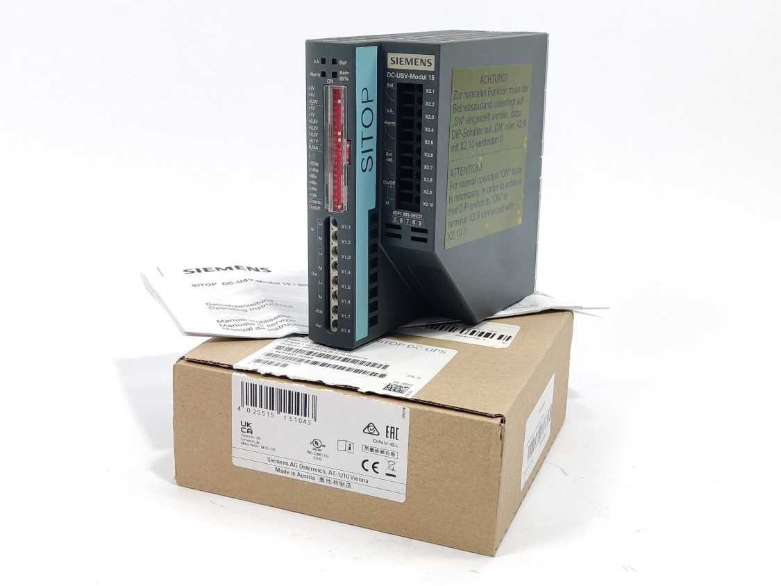 Siemens 6EP1931-2EC21 DC-USV-Modul 15 Power Supply