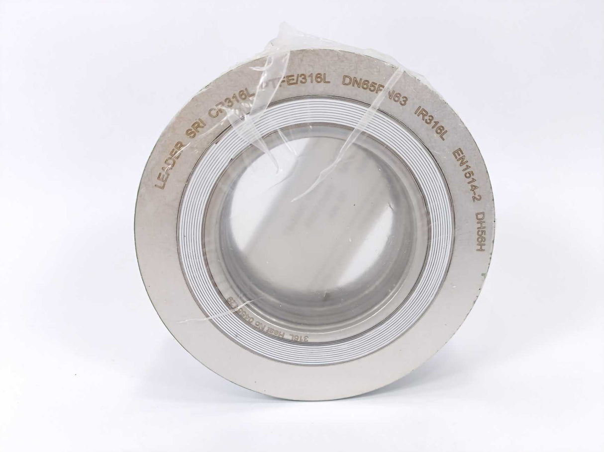 LEADER SRI CR316L PTFE/316L DN65PN63 IR316L DH56H Spiral Wound Gasket 10Pcs.