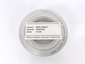 LEADER SRI CR316L PTFE/316L DN65PN63 DH56H Spiral Wound Gasket 10pcs.