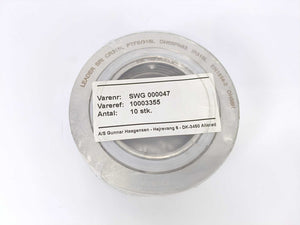 LEADER SRI CR316L PTFE/316L DN65PN63 DH56H Spiral Wound Gasket 9pcs.