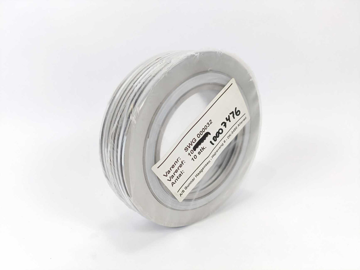 LEADER SRI CR316L PTFE/904L DN80PN63 DH72H Spiral Wound Gasket 8 Pcs.