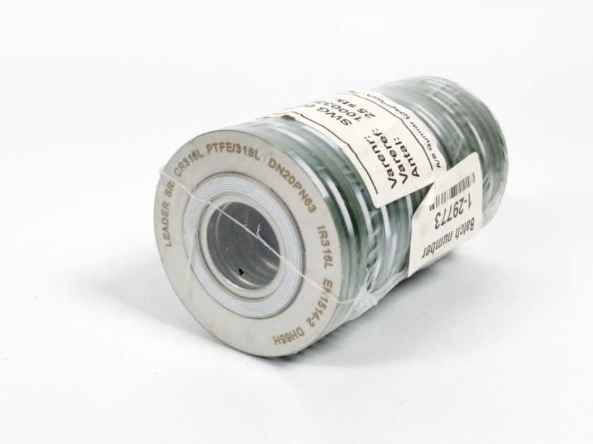 LEADER SRI CR316L PTFE/316L DN20PN63 DH65H Spiral Wound Gasket 25 Pcs.