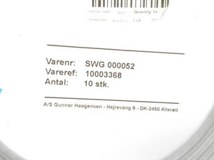 LEADER SRI CR316L PTFE/316L DN200PN63 DH60H Spiral Wound Gasket 10 Pcs.