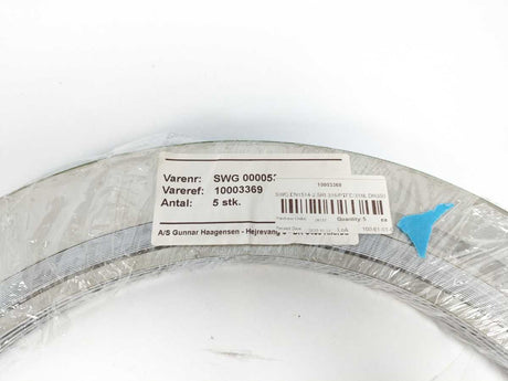 LEADER SRI CR316L PTFE/316L DN350PN63 DH69H Spiral Wound Gasket 5Pcs.