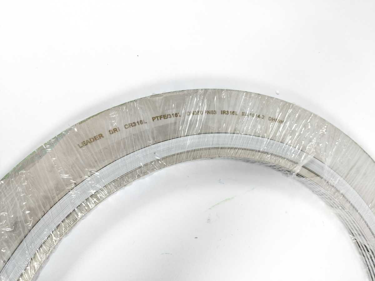 LEADER SRI CR316L PTFE/316L DN350PN63 DH69H Spiral Wound Gasket 5Pcs.