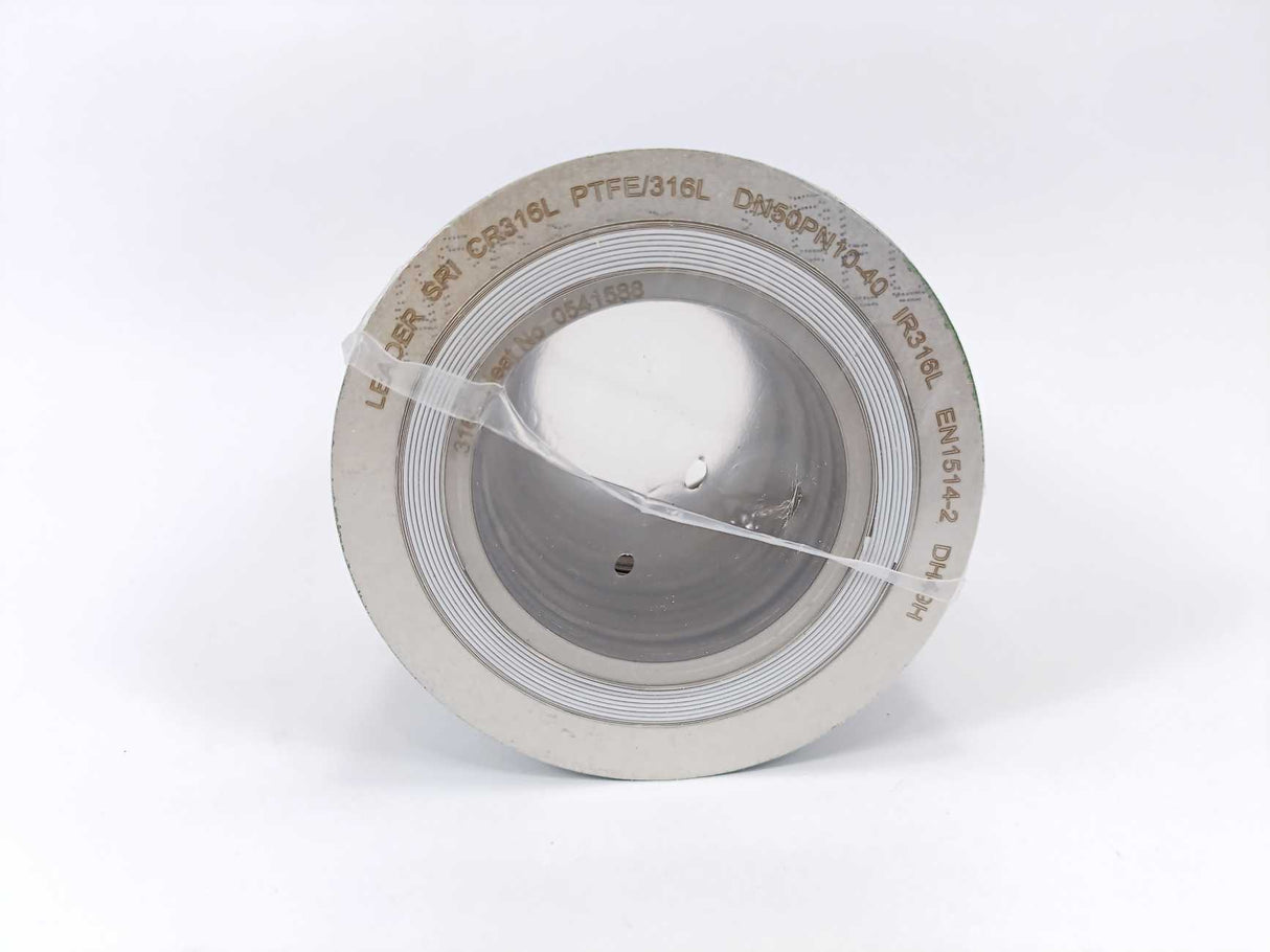 LEADER SRI CR316L PTFE/316L DN50PN10-40 DH49H Spiral Wound Gasket 25Pcs.
