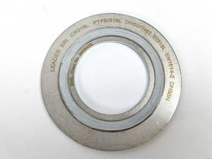 LEADER SRI CR316L PTFE/316L DN50PN63 DH55H Spiral Wound Gasket 7 Pcs.