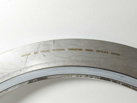 LEADER SRI CR316L PTFE/904L DN600PN63 DH74H Spiral Wound Gasket 4 Pcs.