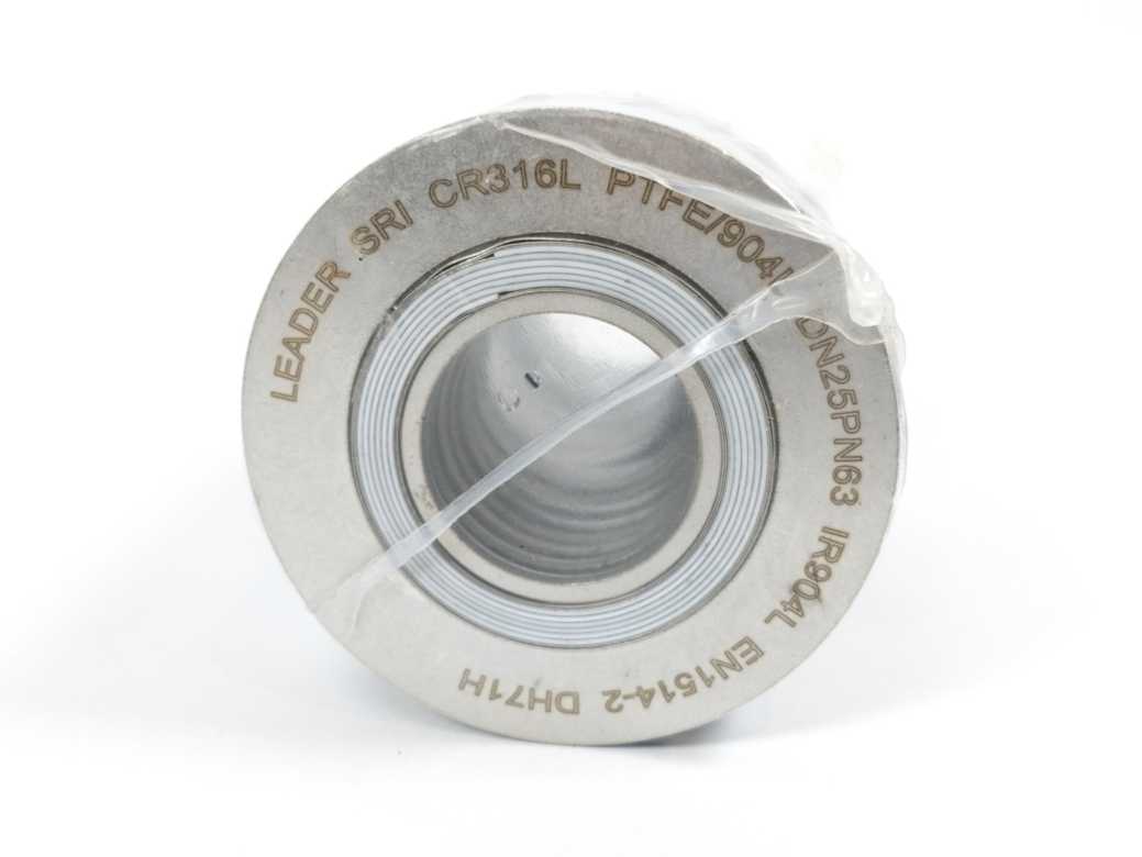 LEADER SRI CR316L PTFE/904L DN25PN63 DH71H Spiral Wound Gasket 25Pcs.