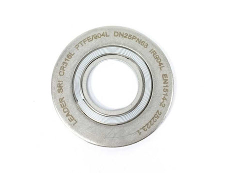 LEADER SRI CR316L PTFE/904L DN25PN63 252223.1 Spiral Wound Gasket 10 Pcs.