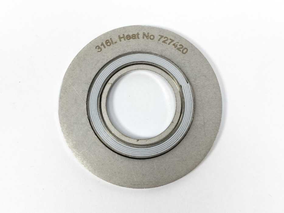 LEADER SRI CR316L PTFE/904L DN25PN63 252223.1 Spiral Wound Gasket 10 Pcs.