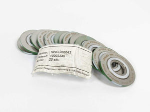 LEADER SRI CR316L PTFE/316L DN15PN63 DH64H Spiral Wound Gasket 13 Pcs.