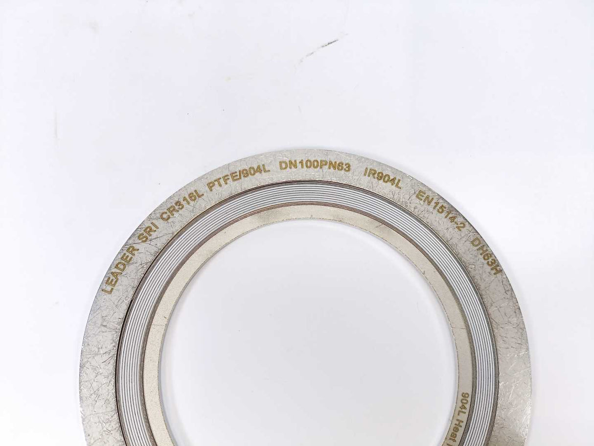 LEADER SRI CR316L PTFE/904L DN100PN63 DH63H Spiral Wound Gasket