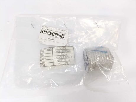 DN15 316L Graphite Spiral Wound Gasket 10 Pcs.
