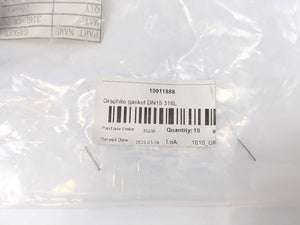 DN15 316L Graphite Spiral Wound Gasket 10 Pcs.