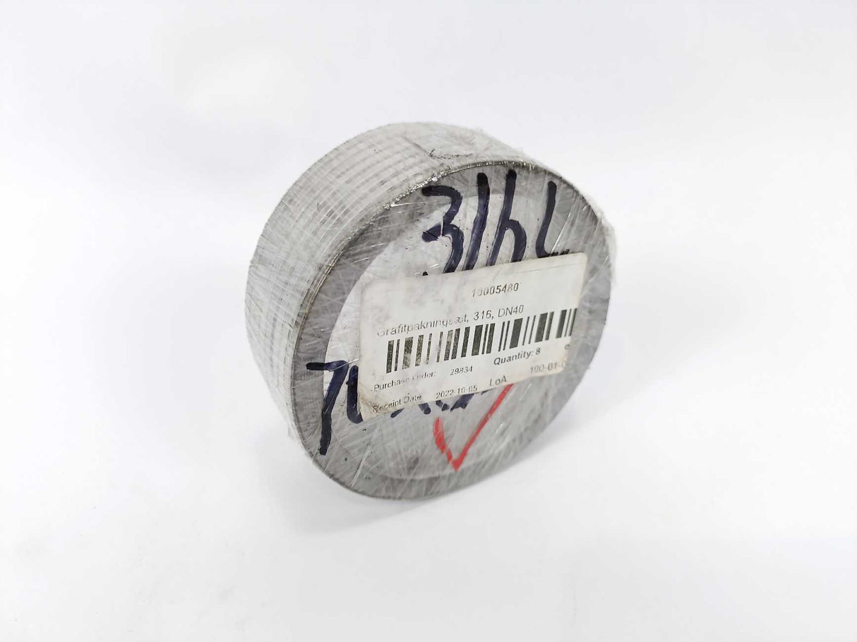 316 DN40 Graphite Spiral Wound Gasket 8 Pcs.