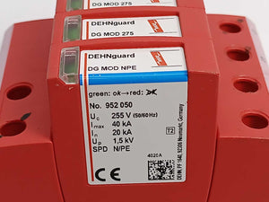 DEHNguard 952315 DG M TT 275 FM w/ 3x952010 & 952050 Surge Arrester