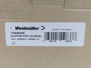 WEIDMULLER 1306050000 KLIPPON POK 121209 EX Container