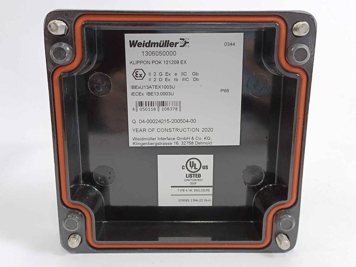 WEIDMULLER 1306050000 KLIPPON POK 121209 EX Container