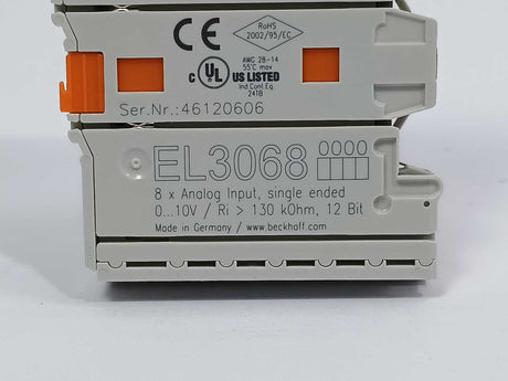 Beckhoff EL3068 8xAnalog input, single ended