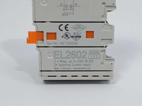 Beckhoff EL2602 2x Relay, up to 230V AC/DC