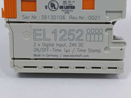 Beckhoff EL1252 2x Digital input, 24V DC