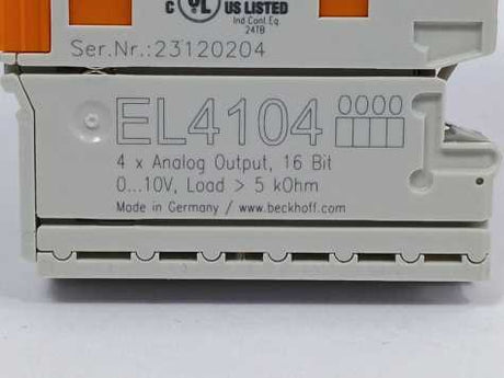 Beckhoff EL4104 4x Analog output, 16 bit 0-10V