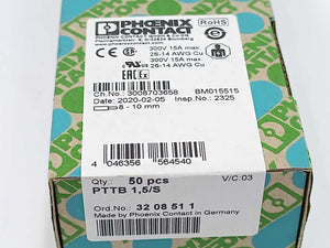 Phoenix Contact 3208511 PTTB 1,5/S - Double-level terminal block, 50 pcs