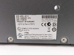 National Instruments 196604B-01L NI cRIO-9111, CompactRIO chassis