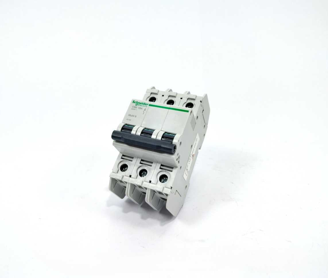 Schneider Electric 60195 C60 Miniature Circuit Breaker 3P - 15A - D Curve