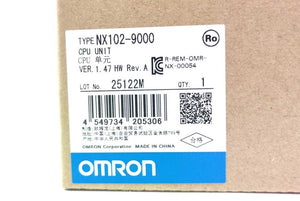 OMRON NX102-9000 CPU unit Rev. A [24 MONTHS WARRANTY] New in box