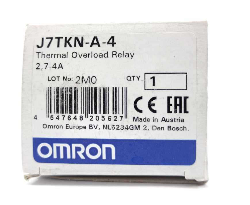 OMRON J7TKN-A-4 Thermal Overload Relay 2,7-
