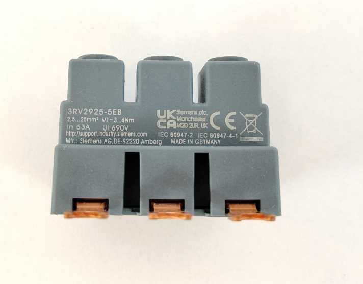 Siemens 3RV2925-5EB 3-Phase Supply Terminal