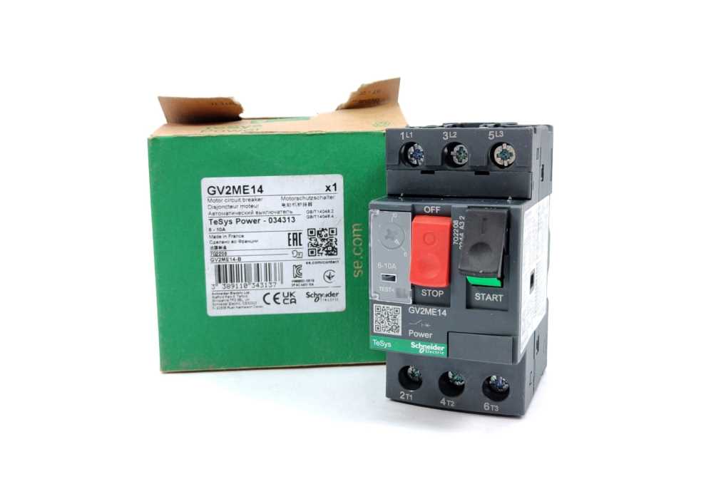 Schneider / Telemecanique GV2ME14 Motor Circuit Breaker TeSys - 034313
