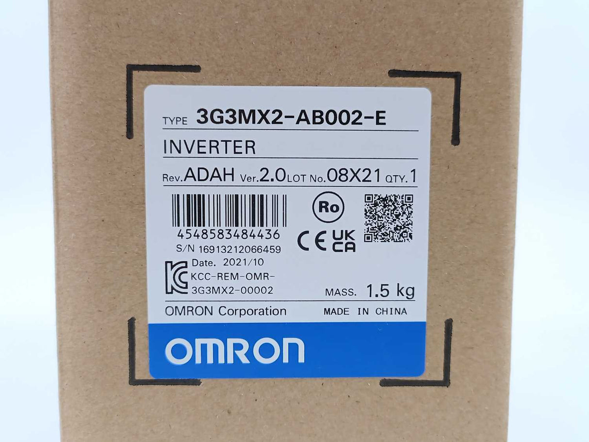 OMRON 3G3MX2-AB002-E Multi-Function Compact Inverter
