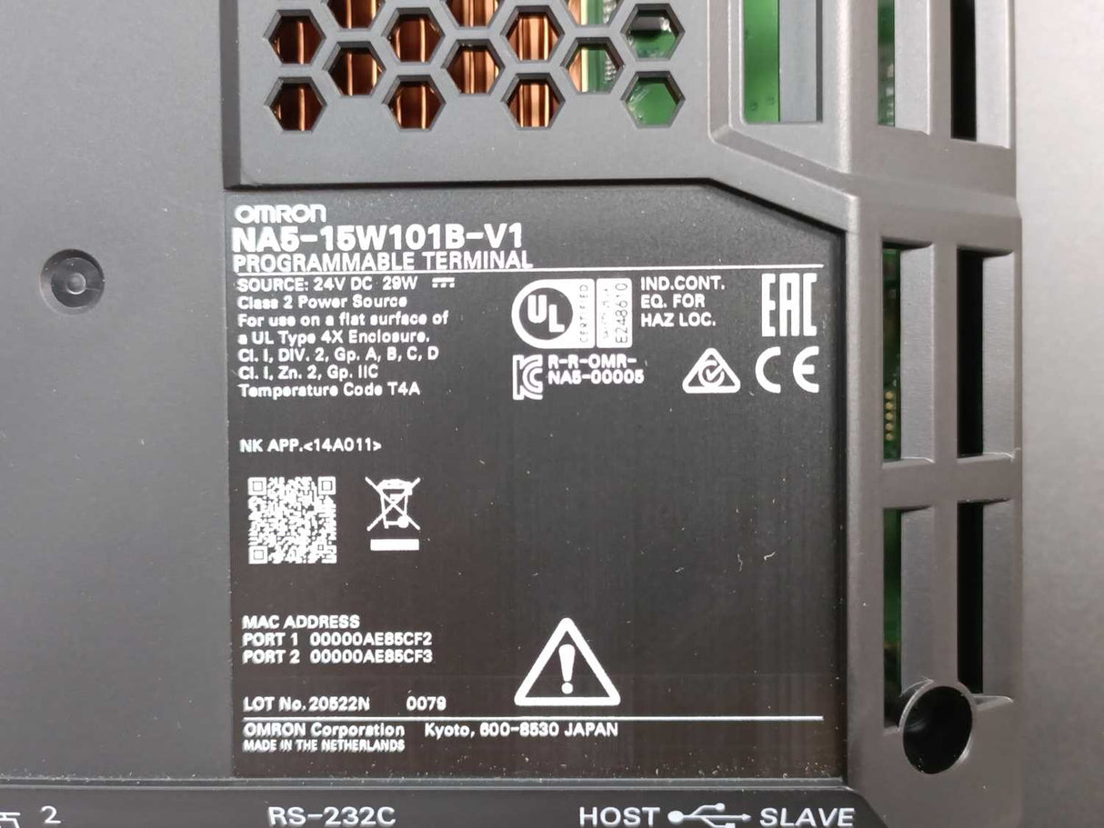 OMRON NA5-15W101B-V1 Touch Screen