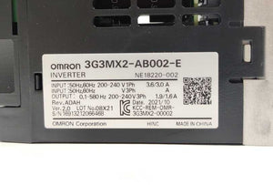 OMRON 3G3MX2-AB002-E MX2 Inverter Drive, New in box, we have 128 in stock