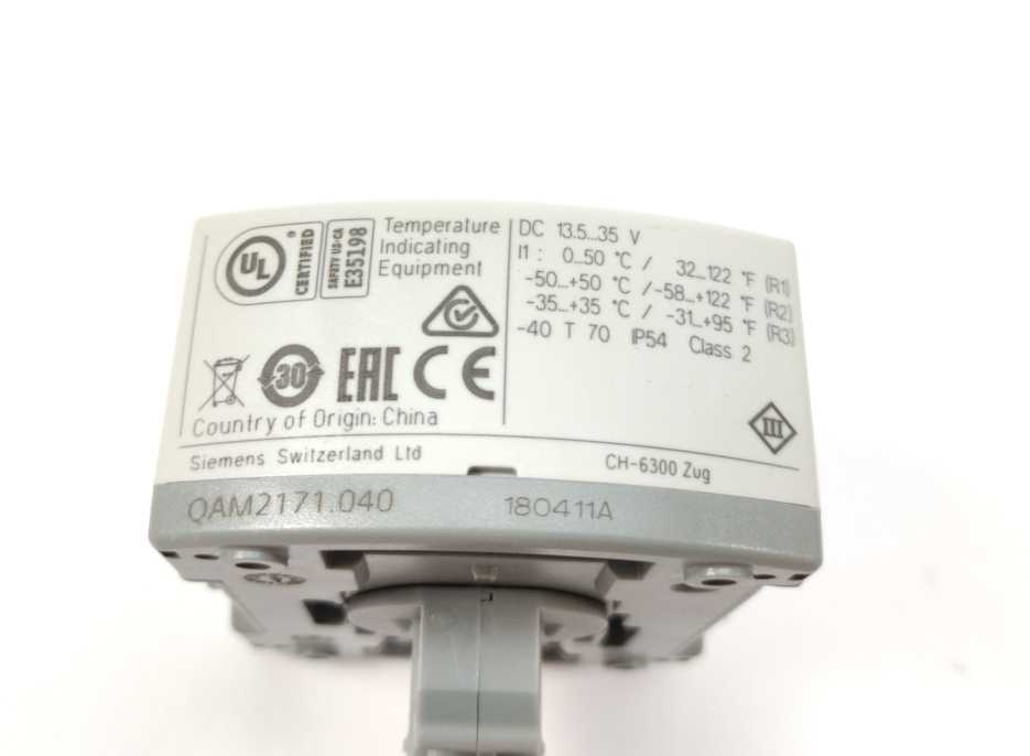 Siemens QAM2171.040 Duct Temperature Sensor