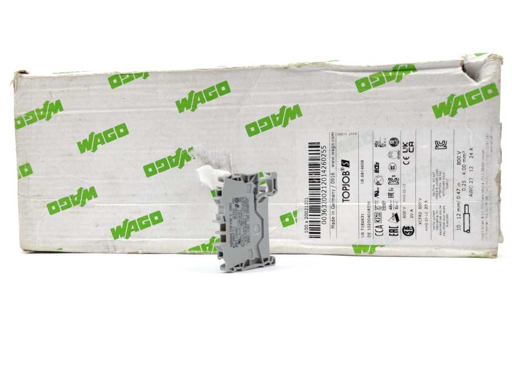 Wago 2002-1201 2-Conductor Through Terminal Block X 98 Pcs.