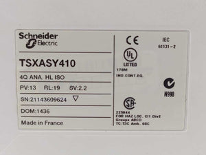 Schneider Automation TSXASY410 4 Isolated Analog Output