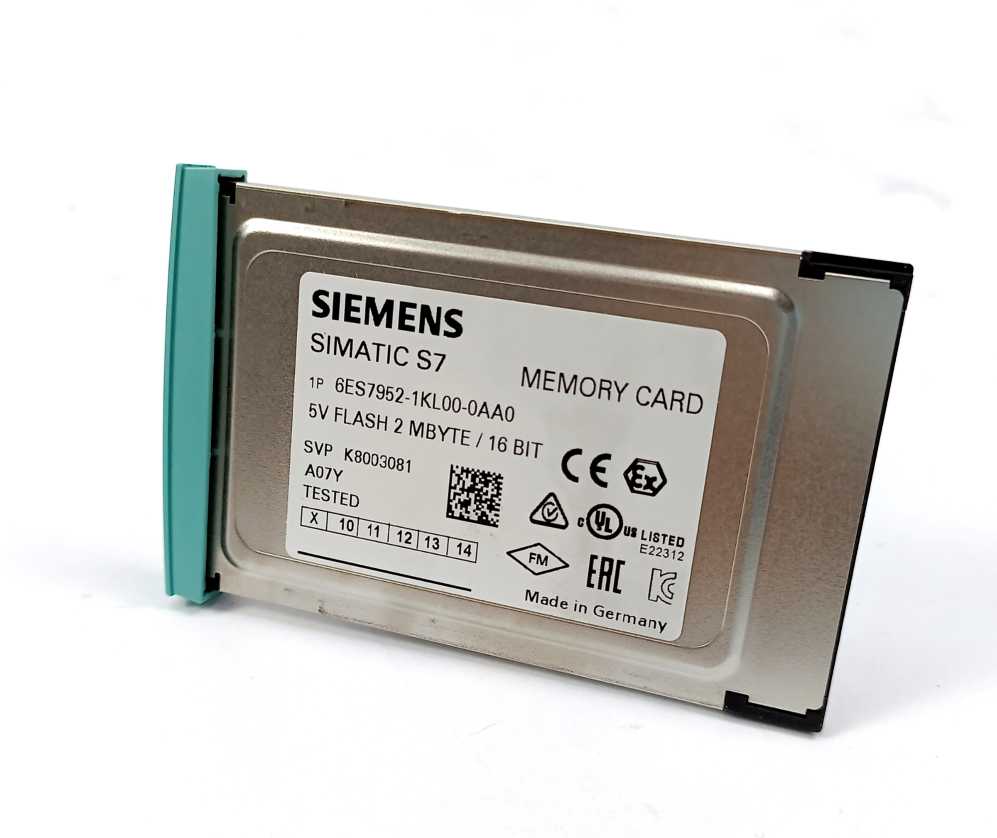 Siemens 6ES7414-2XK05-0AB0 SIMATIC S7-400 CPU w/ 6ES7952-1KL00-0AA0 Memory Card